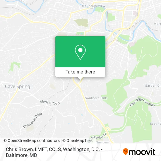 Mapa de Chris Brown, LMFT, CCLS