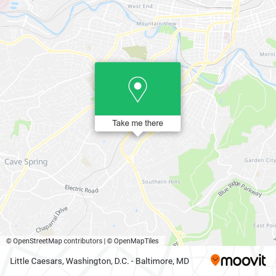 Little Caesars map
