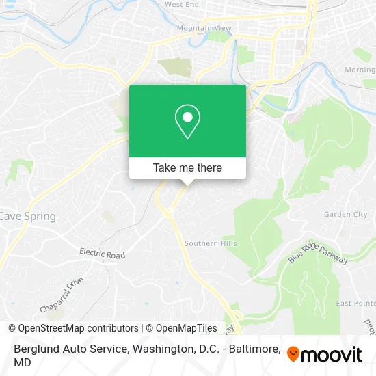 Berglund Auto Service map