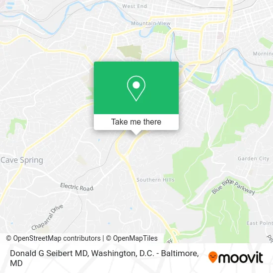 Donald G Seibert MD map