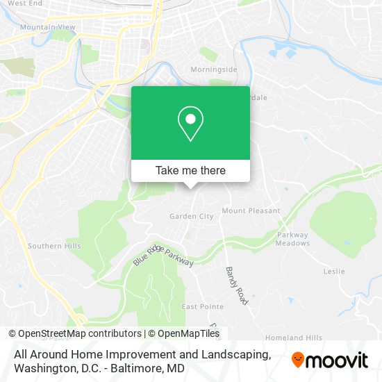 All Around Home Improvement and Landscaping map