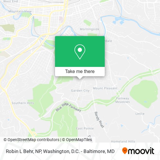 Robin L Behr, NP map