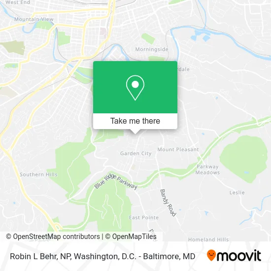 Robin L Behr, NP map