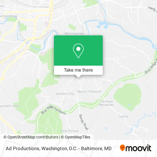 Ad Productions map