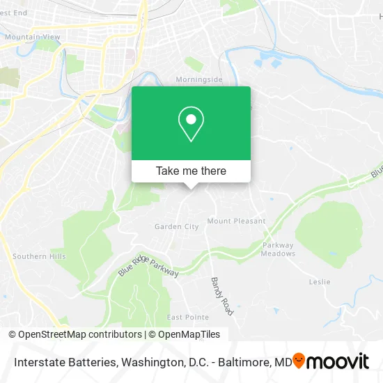 Interstate Batteries map