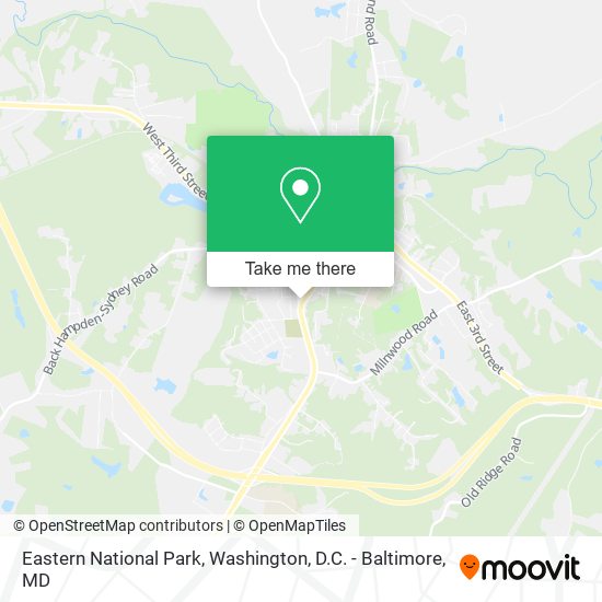 Eastern National Park map