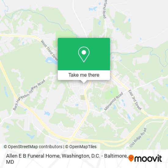 Mapa de Allen E B Funeral Home