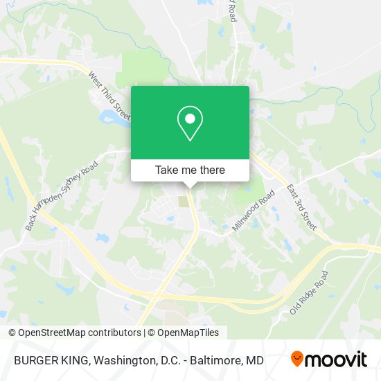 Mapa de BURGER KING