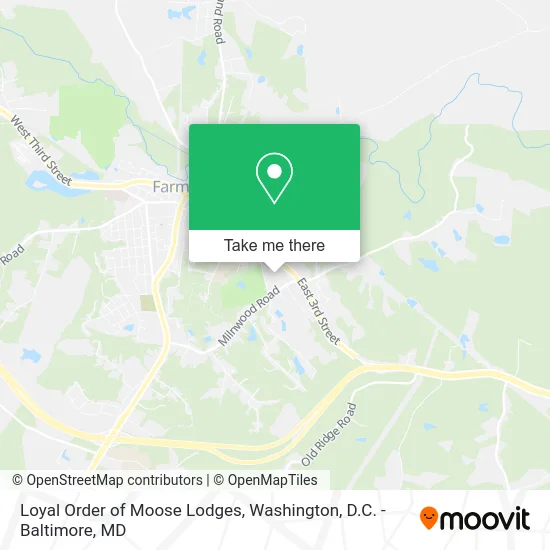 Loyal Order of Moose Lodges map