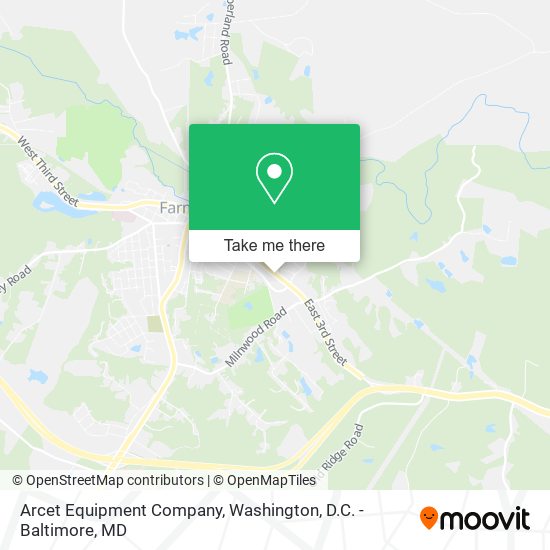 Arcet Equipment Company map