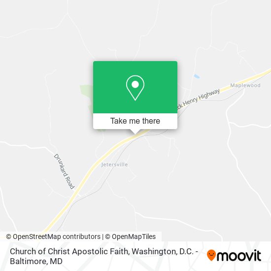 Church of Christ Apostolic Faith map