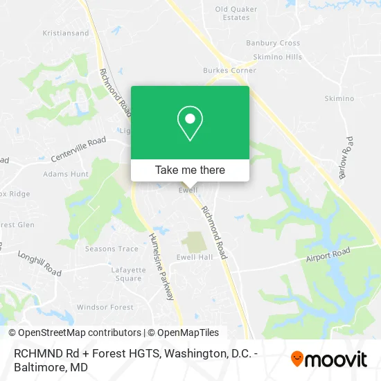 RCHMND Rd + Forest HGTS map