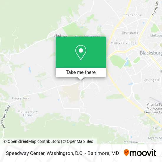 Speedway Center map