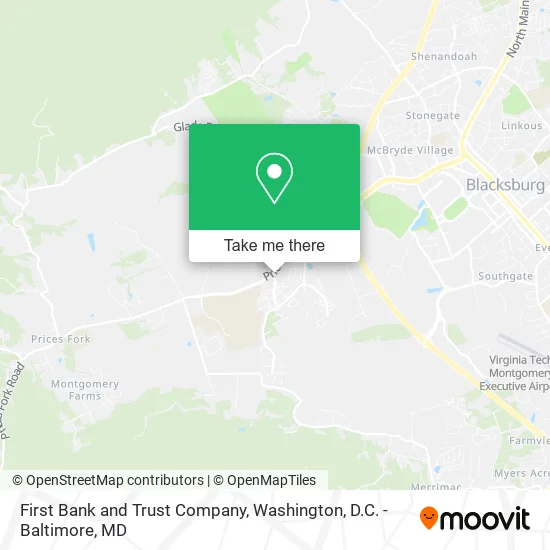 First Bank and Trust Company map