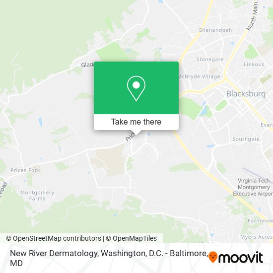 New River Dermatology map
