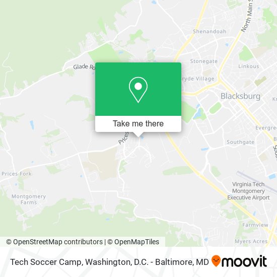 Tech Soccer Camp map