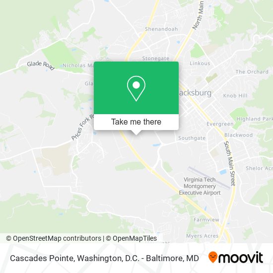 Cascades Pointe map