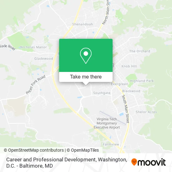 Career and Professional Development map