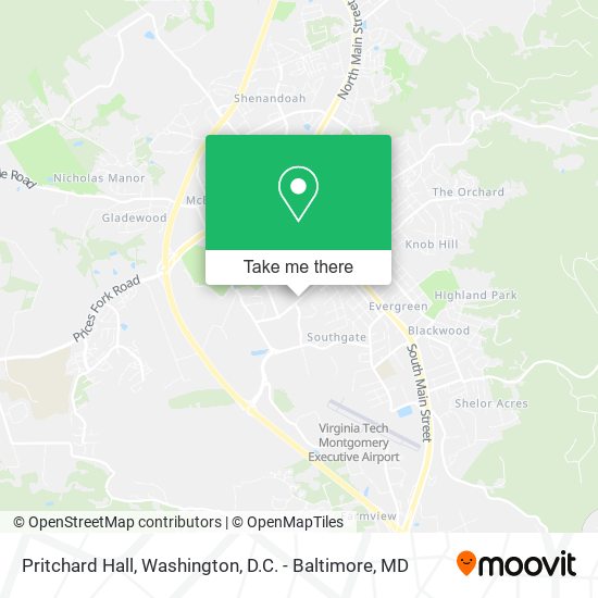 Pritchard Hall map