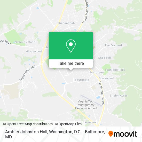 Ambler Johnston Hall map