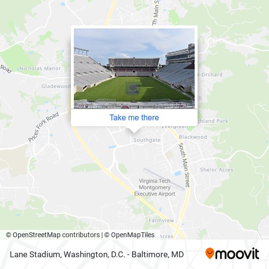 Lane Stadium map