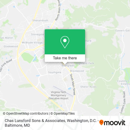 Chas Lunsford Sons & Associates map