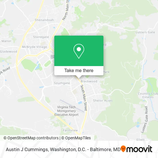 Austin J Cummings map