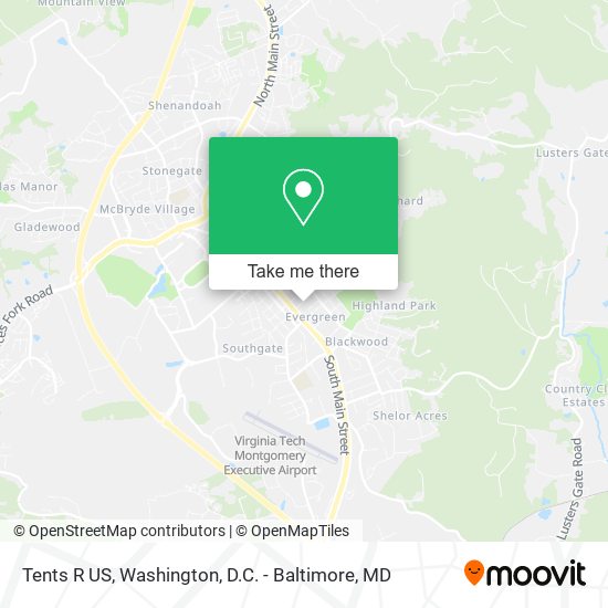 Mapa de Tents R US