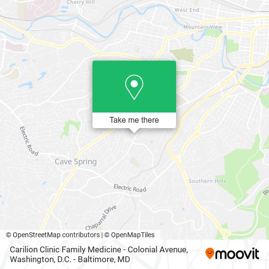 Carilion Clinic Family Medicine - Colonial Avenue map