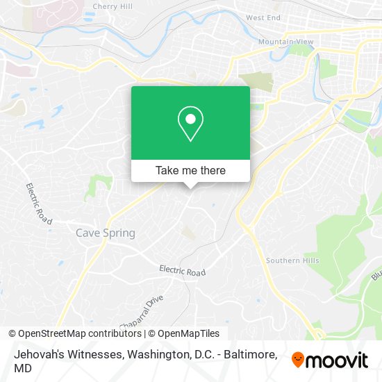 Mapa de Jehovah's Witnesses