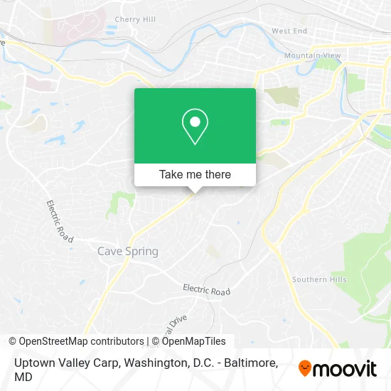 Uptown Valley Carp map