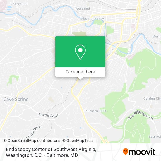Endoscopy Center of Southwest Virginia map