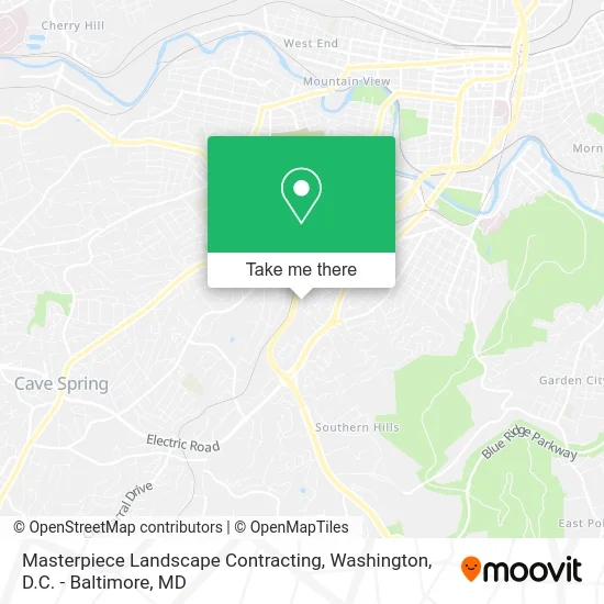 Masterpiece Landscape Contracting map