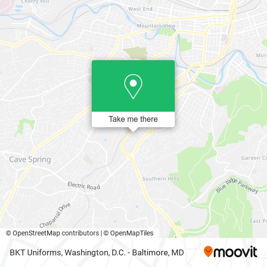 BKT Uniforms map