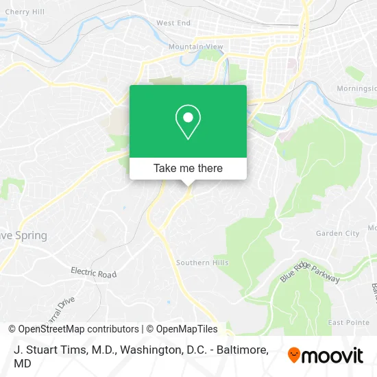 J. Stuart Tims, M.D. map