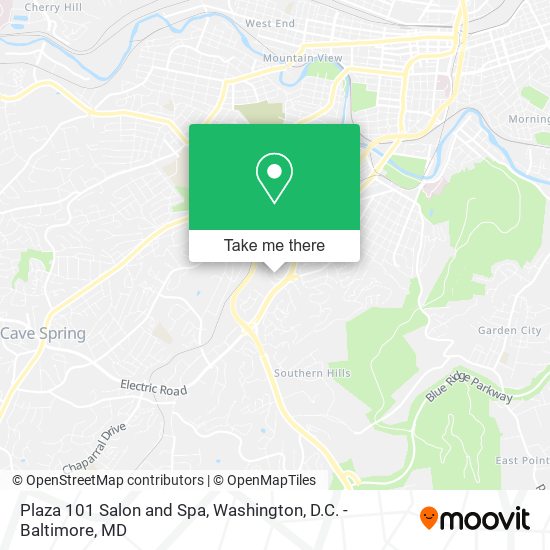Plaza 101 Salon and Spa map