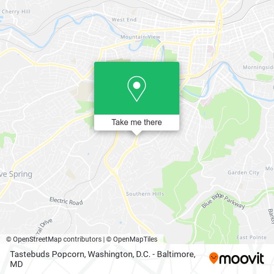 Mapa de Tastebuds Popcorn