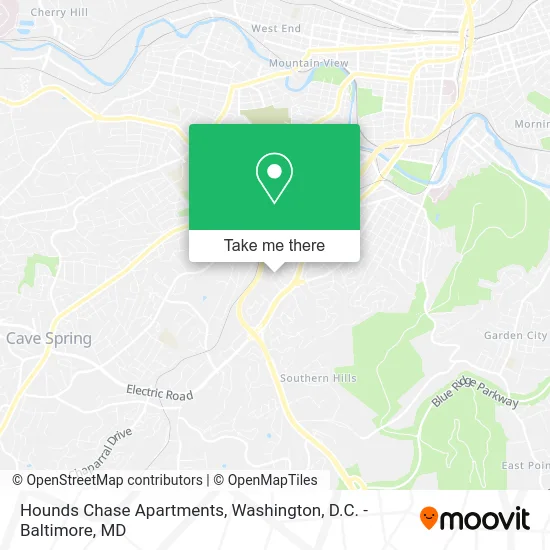Hounds Chase Apartments map