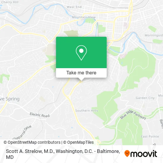 Scott A. Strelow, M.D. map