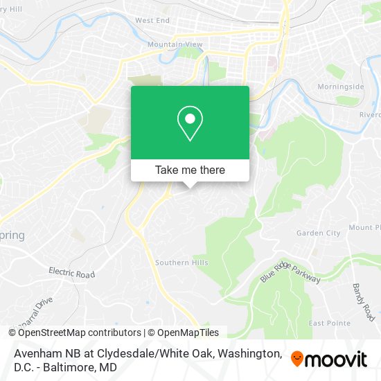Avenham NB at Clydesdale / White Oak map