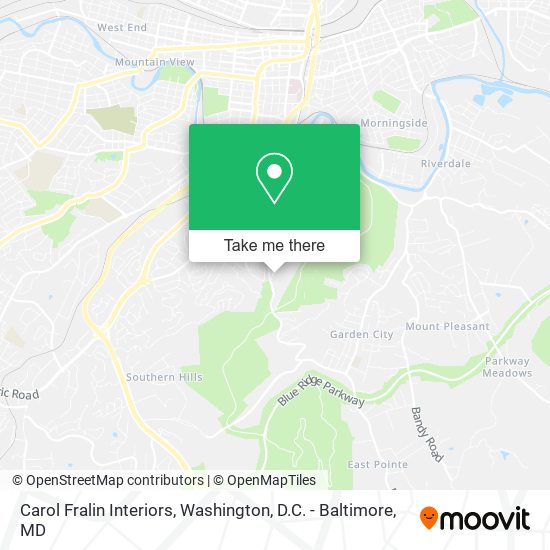 Carol Fralin Interiors map