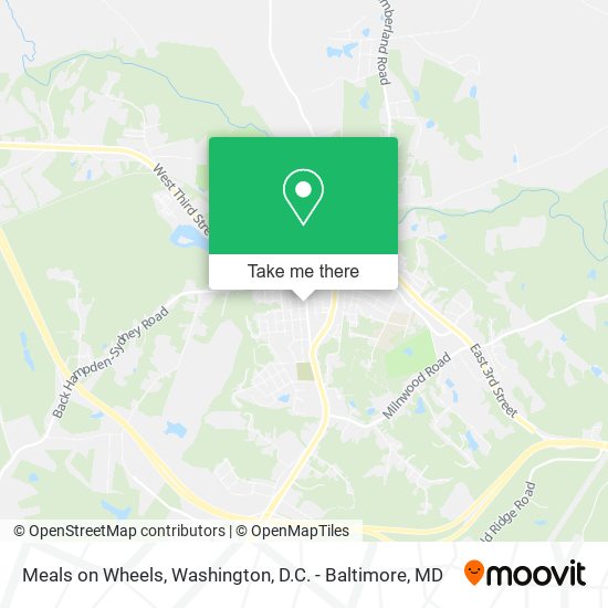 Meals on Wheels map