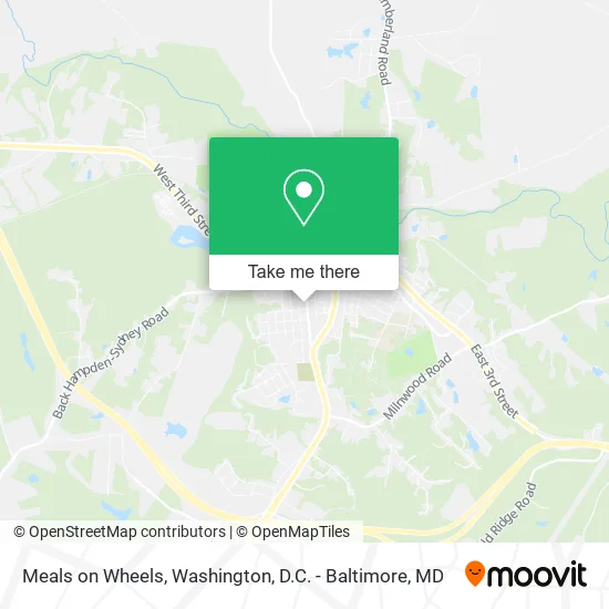 Mapa de Meals on Wheels