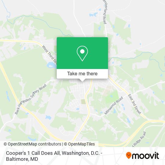 Cooper's 1 Call Does All map