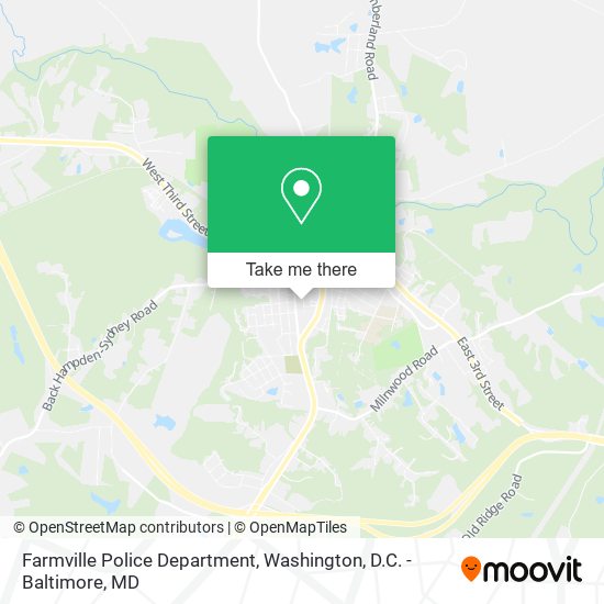 Farmville Police Department map