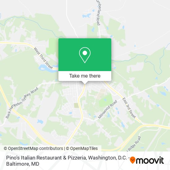 Pino's Italian Restaurant & Pizzeria map