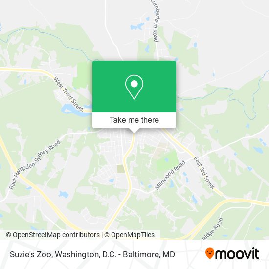 Suzie's Zoo map