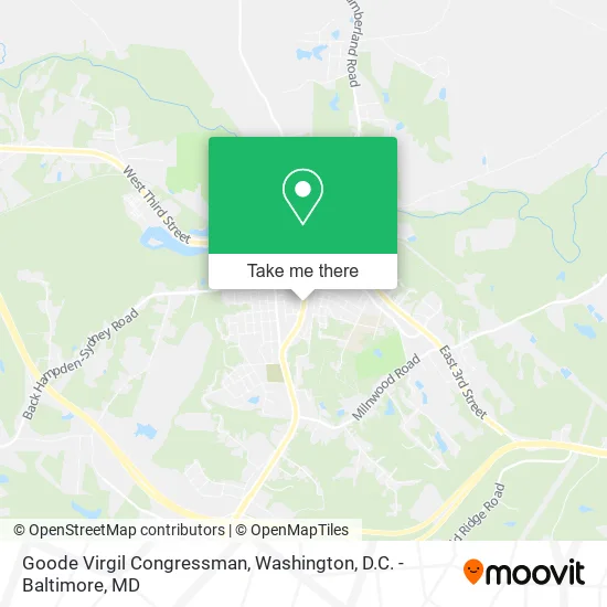 Goode Virgil Congressman map