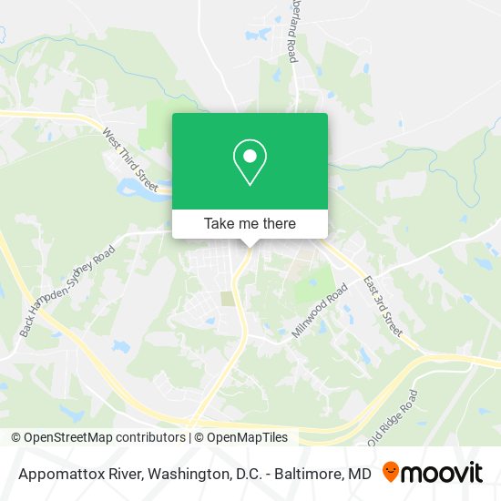Mapa de Appomattox River