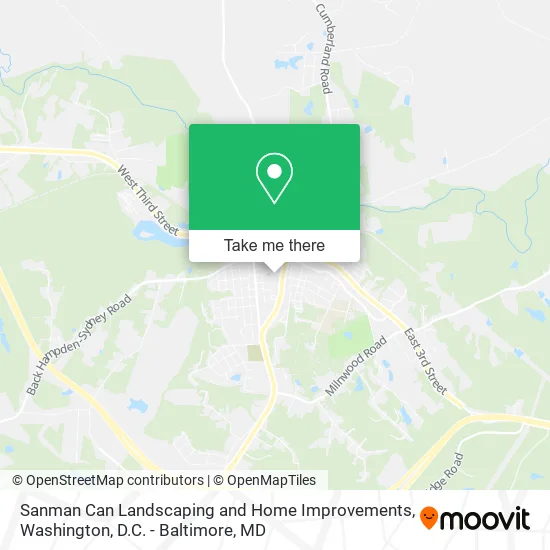 Sanman Can Landscaping and Home Improvements map